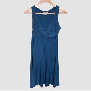 Sympli Dress Teal Sleeveless V-Neck Tank Dress US8 ($198)